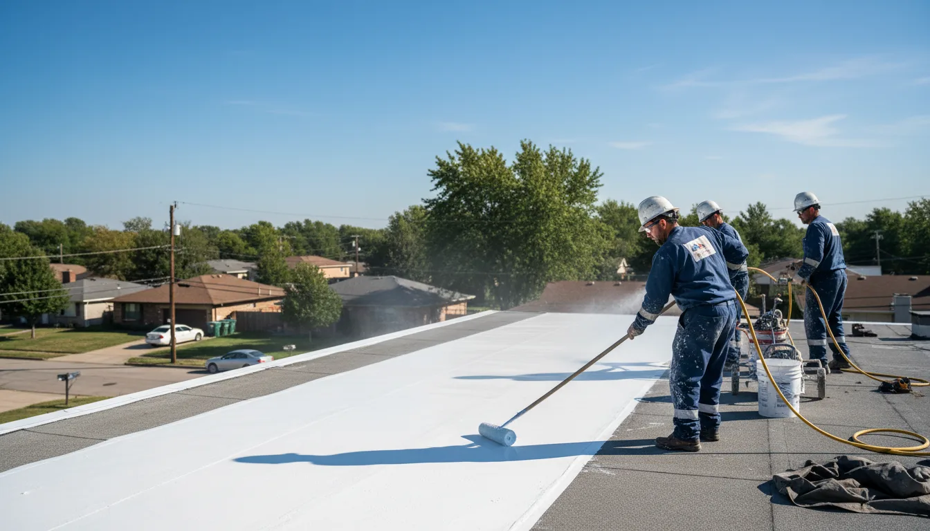 Commercial roof coating in Moundville, AL near me